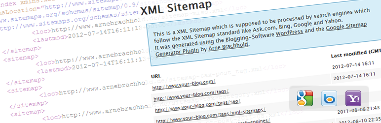Плагины для WordPress: Google sitemap.xml